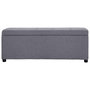 Voir la diapositive 2 : VIDAXL Banc avec compartiment de rangement 116 cm Gris clair Polyester