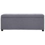 Voir la diapositive 2 : VIDAXL Banc avec compartiment de rangement 116 cm Gris clair Polyester