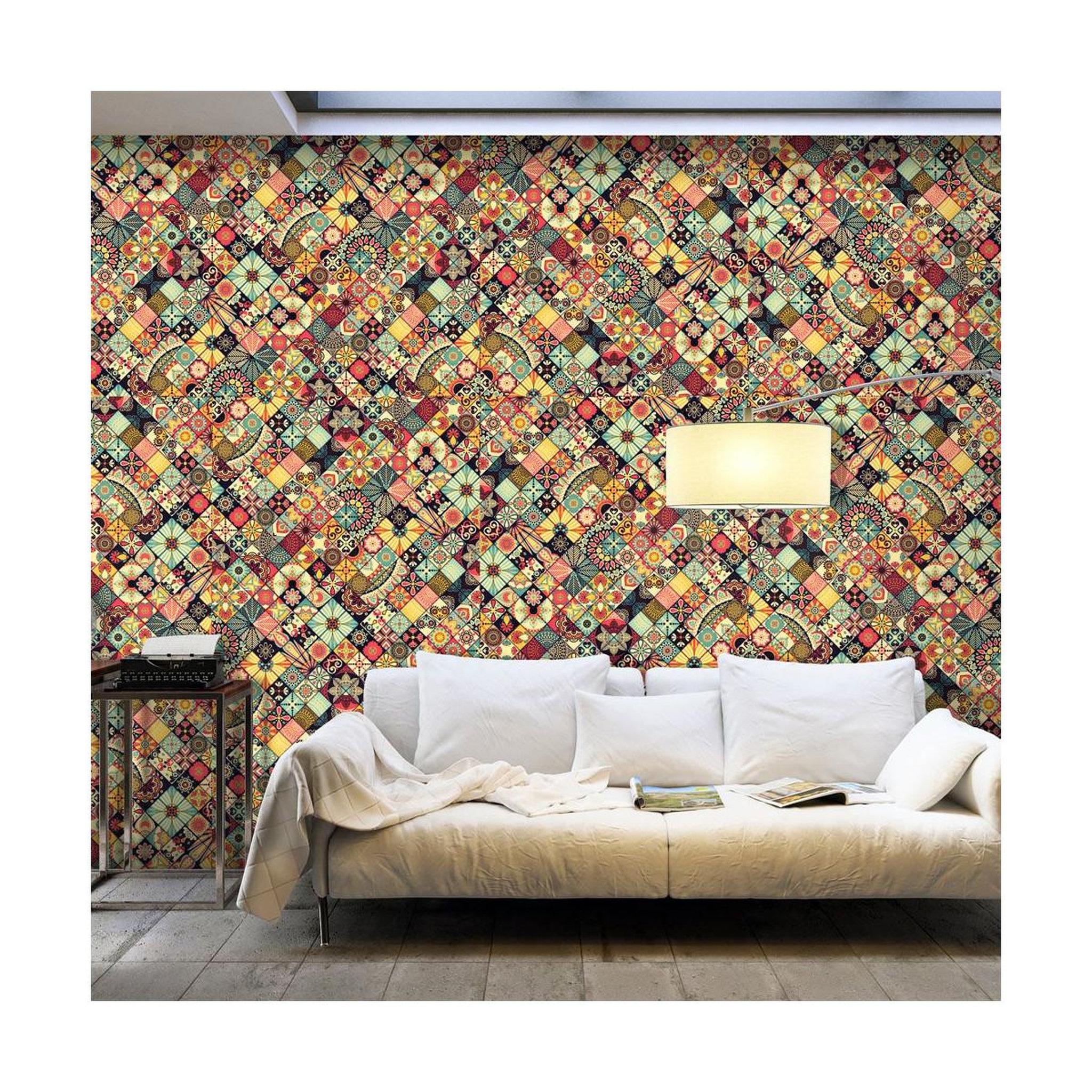 Paris Prix Papier peint xxl  rainbow mosaic  280x500cm