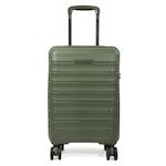David Jones Valise cabine rigide TSA 51.50cm. Coloris disponibles : Noir, Marron, Vert