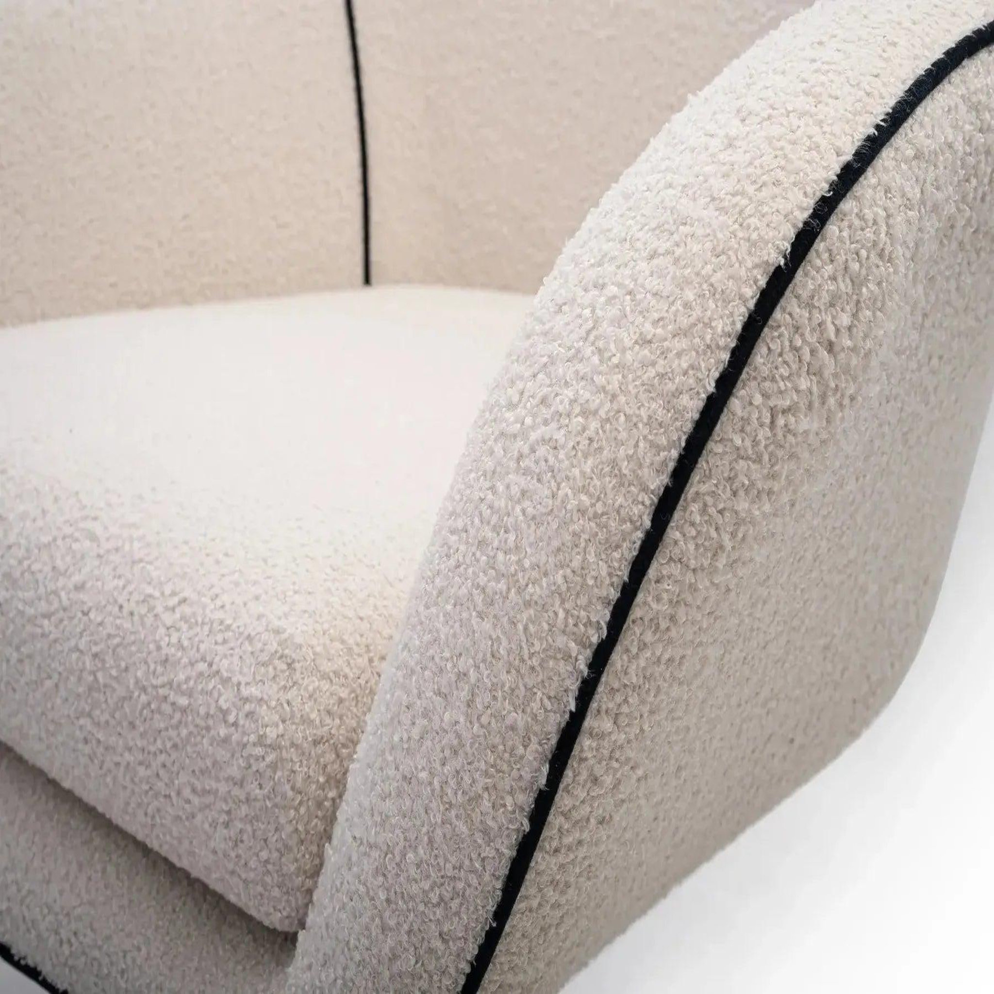 Voir la diapositive 3 : CASANOVA PARIS Zoe - fauteuil en tissu chiné