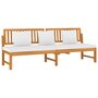 Voir la diapositive 3 : VIDAXL vidaxL Lit de jour avec coussin creme 200x60x75cm Bois d'acacia solide