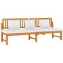 Voir la diapositive 3 : VIDAXL vidaxL Lit de jour avec coussin creme 200x60x75cm Bois d'acacia solide