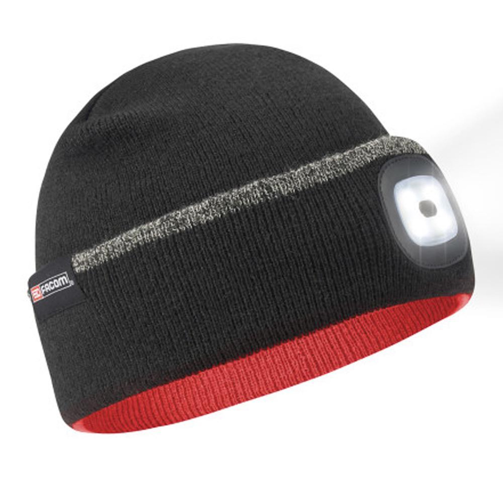 FACOM Bonnet Noir Homme Facom Avec Led. Coloris disponibles : Noir
