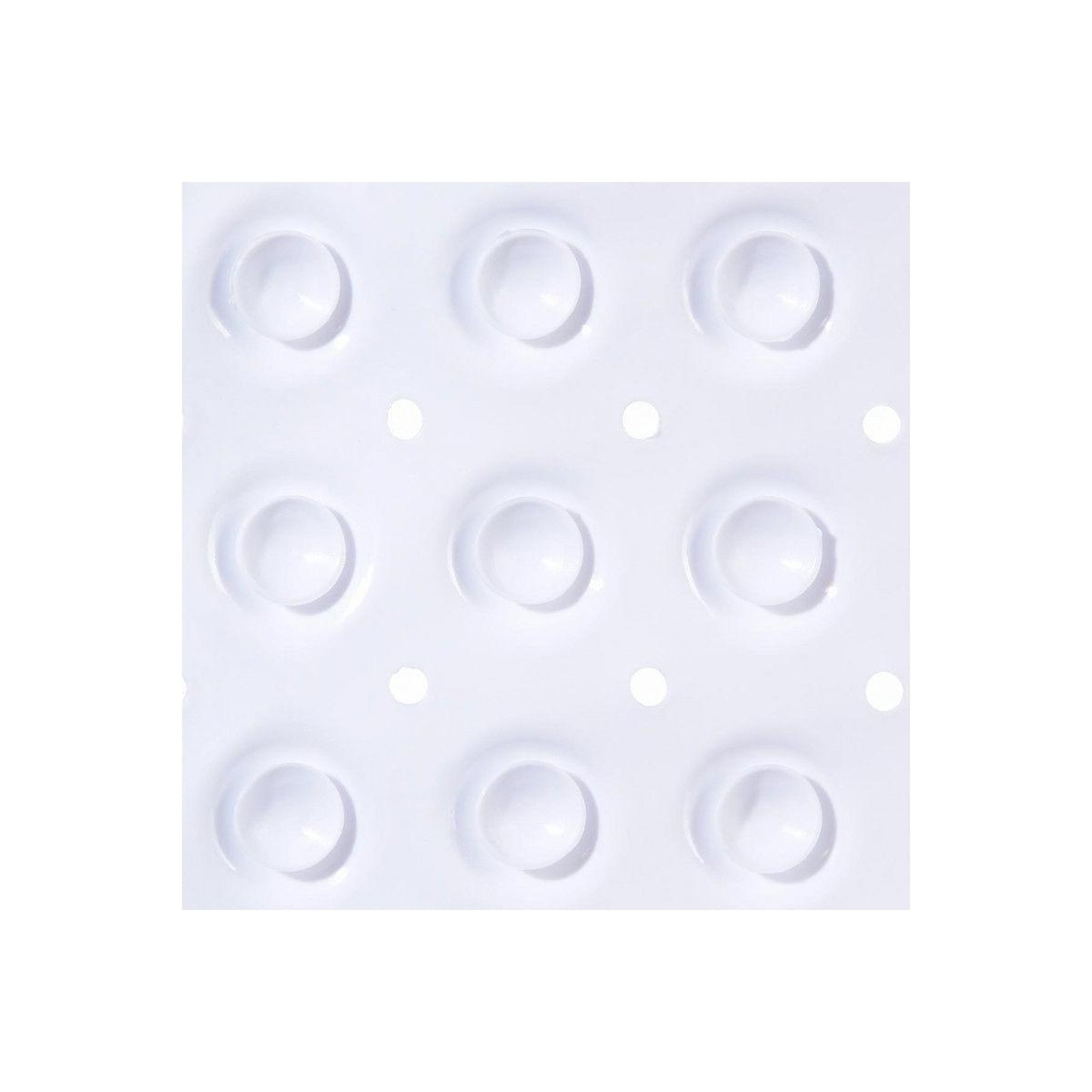 Voir la diapositive 2 : B BASIC & CO Fond de Bain PVC  Anti-Dérapant  37x68cm Blanc
