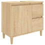 Voir la diapositive 2 : VIDAXL Armoire salle de bain chene sonoma 65x33x60 cm