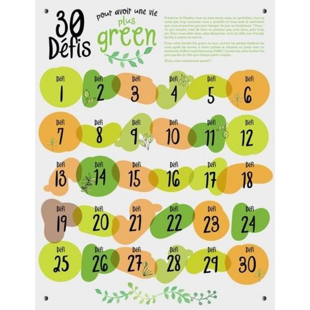 30 DEFIS POUR AVOIR UNE VIE PLUS GREEN, Hachette Pratique