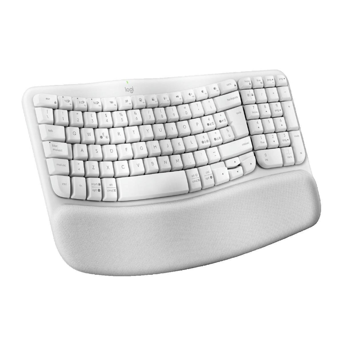 Logitech Clavier Logitech Wave Keys sans fil ergonomique