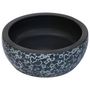 Voir la diapositive 3 : VIDAXL Vasque a poser noir et bleu rond Φ41x14 cm ceramique