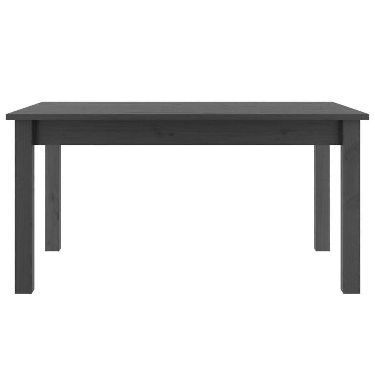 VIDAXL Table basse Gris 80x50x40 cm Bois massif de pin