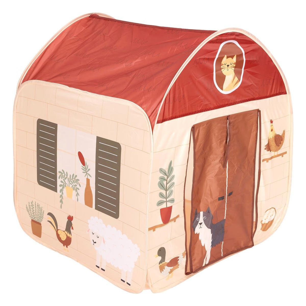 Atmosphera Kids Tente Pop Up Enfant  Maison Ferme  96cm Multicolore