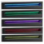 Voir la diapositive 5 : IDIMEX Lit LED double RIOJA 140x190 cm, avec sommier, revêtement tissu