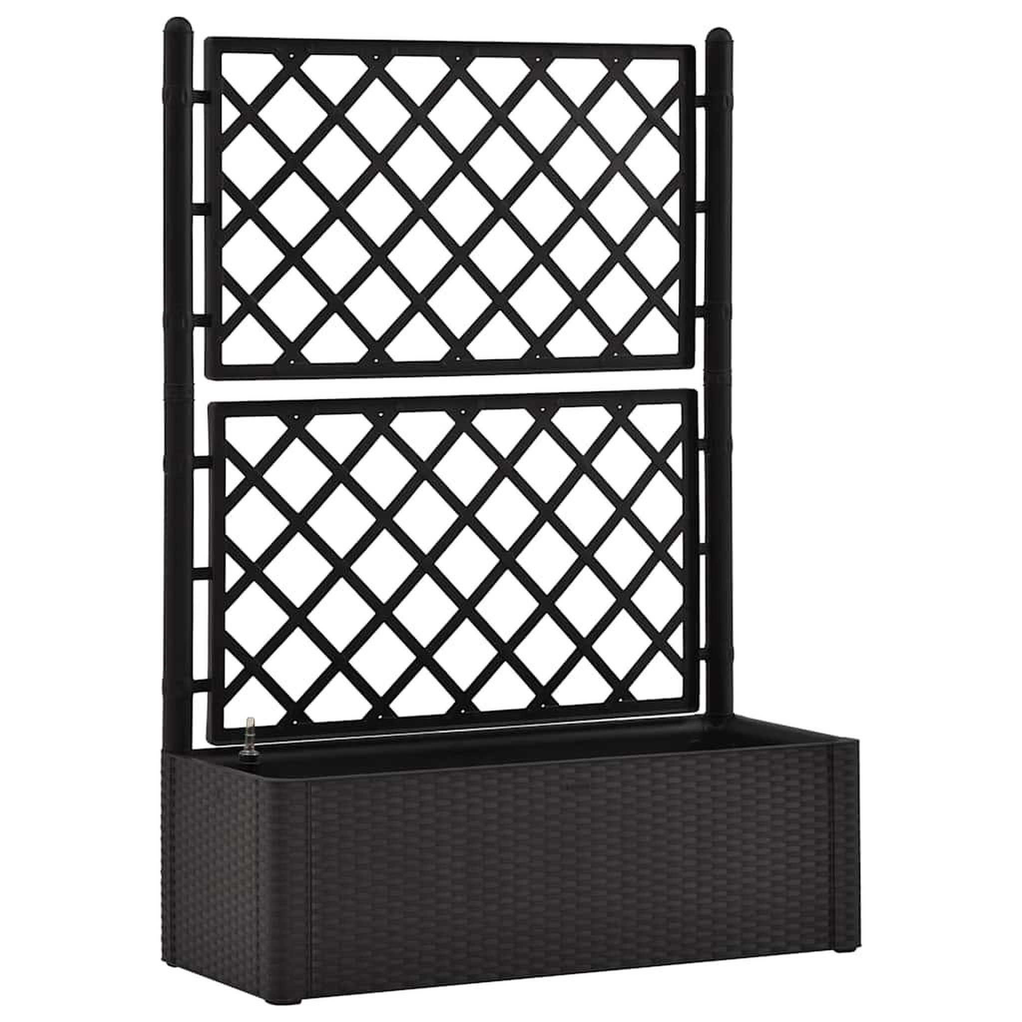 VIDAXL Lit sureleve de jardin treillis systeme d'arrosage Anthracite