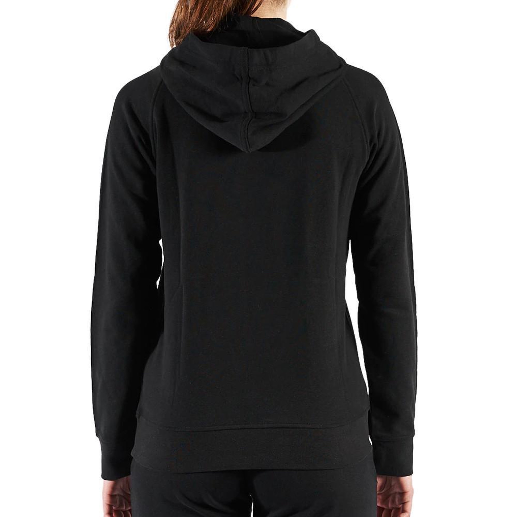 Voir la diapositive 2 : KAPPA Sweat à Capuche Noir Femme Kappa Belle Slim
