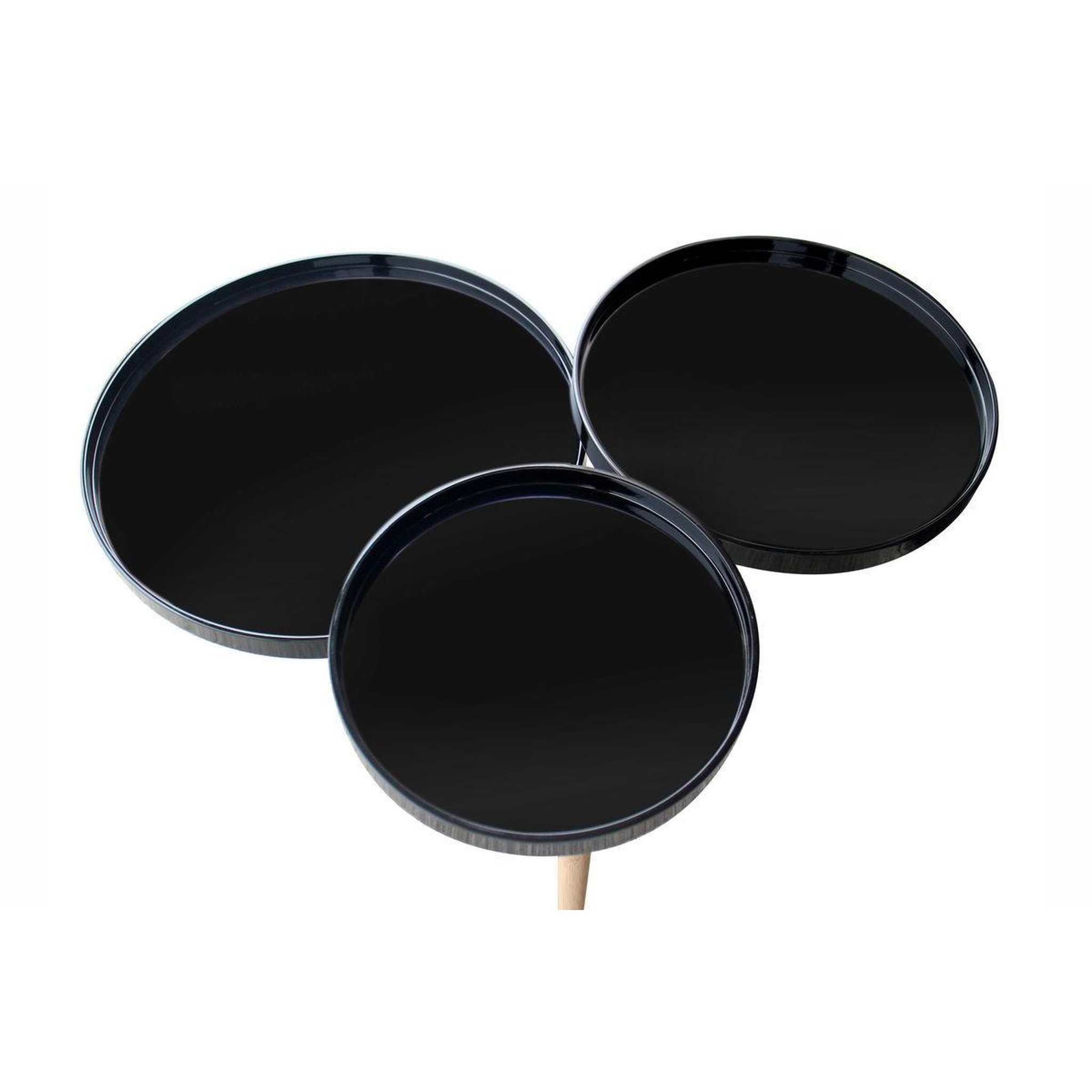 Voir la diapositive 2 : Paris Prix Table d'Appoint Déco  Butler  86cm Noir