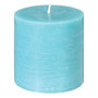 Voir la diapositive 1 : COMPTOIR DE LA BOUGIE Bougie Ronde  Rustic  7cm Turquoise