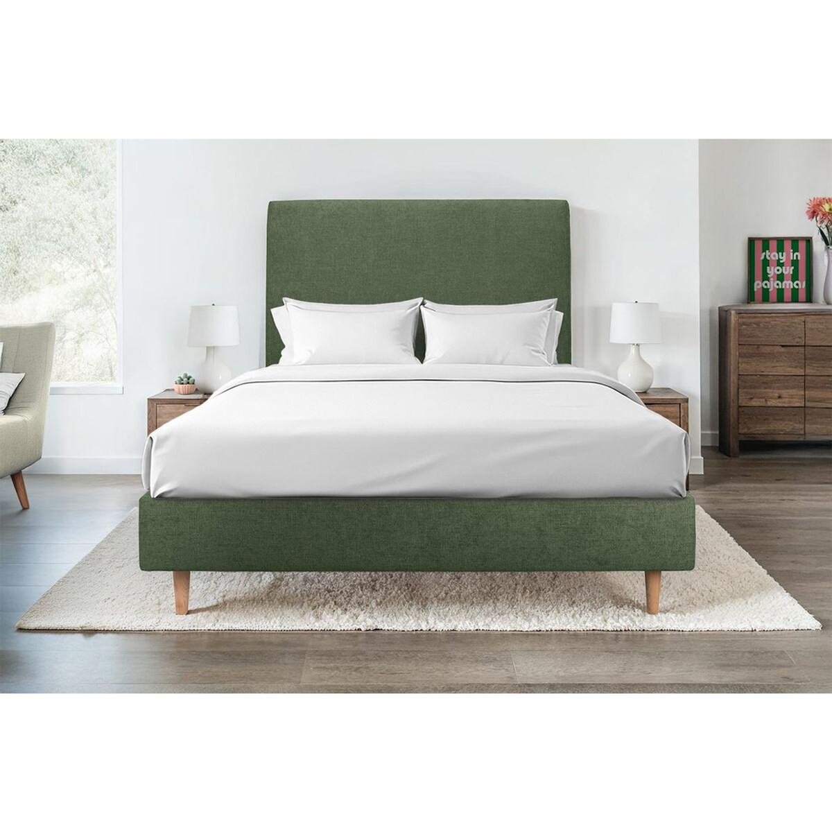 Sommeil de Plomb Tete de lit Tapissée Tissu - Ep 10 cm rembourré