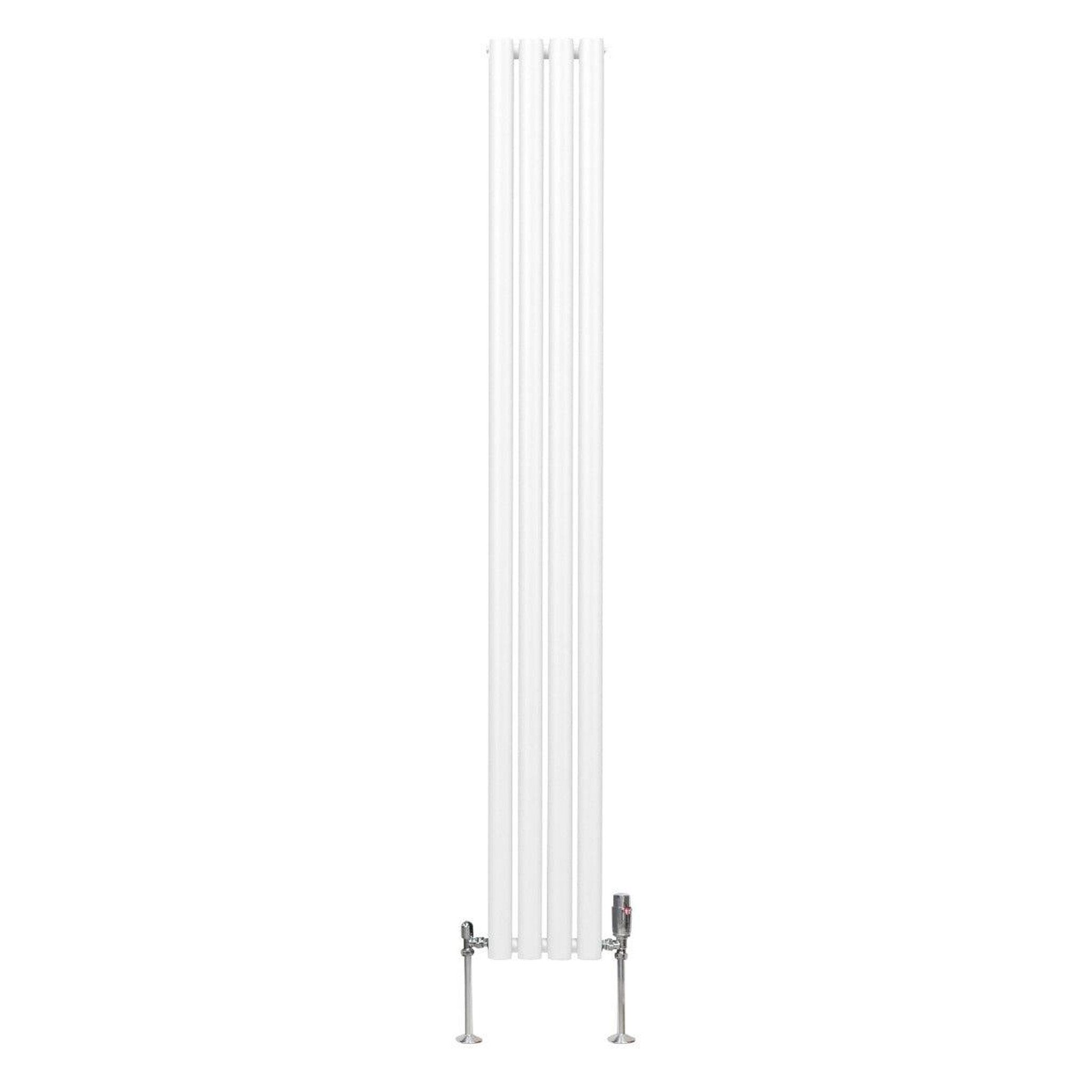 Voir la diapositive 2 : MONSTERSHOP Radiateur à colonnes ovales & robinet, 2 panneaux - 1800 x 240 mm