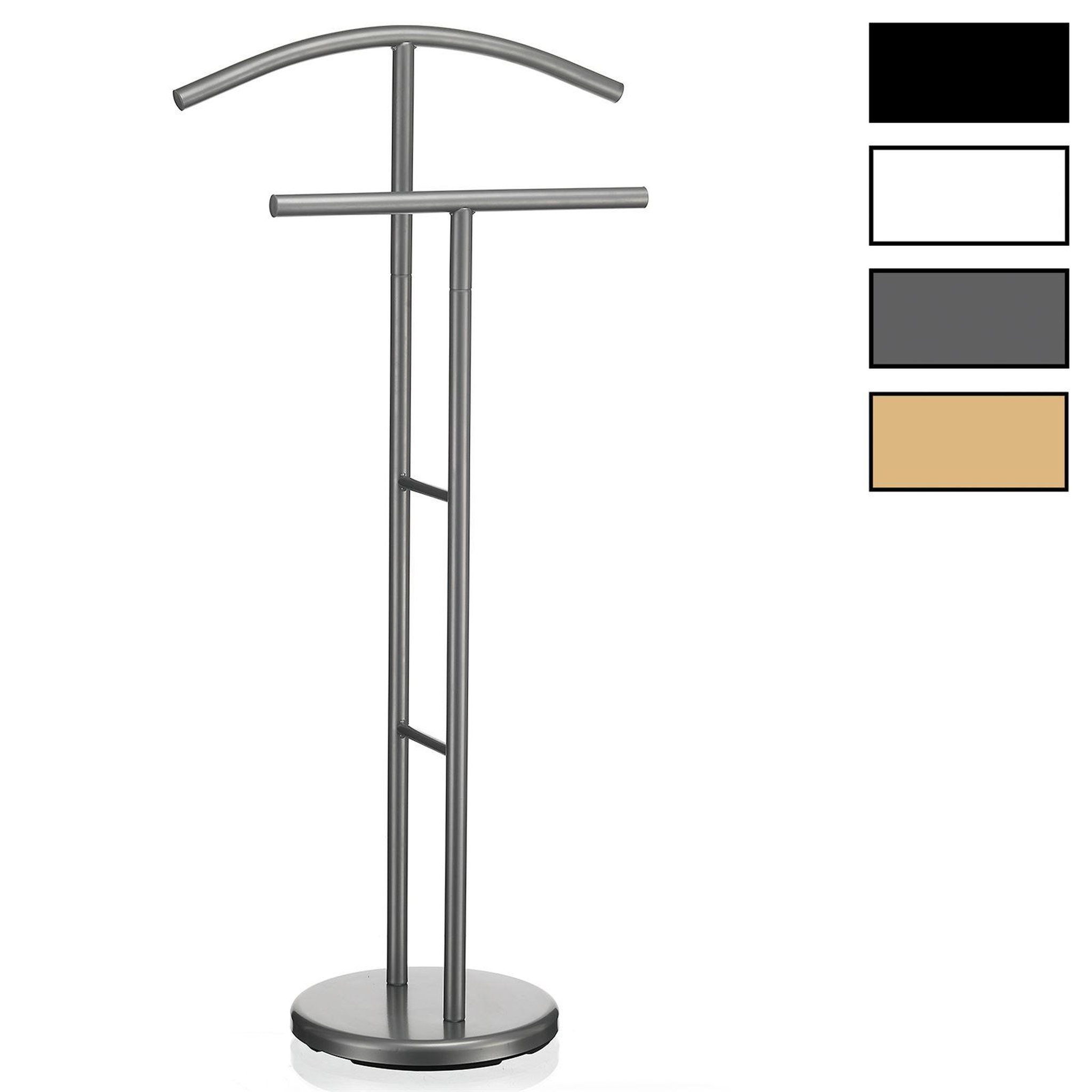 IDIMEX Valet LAURENZ, en métal. Coloris disponibles : Noir, Blanc, Jaune