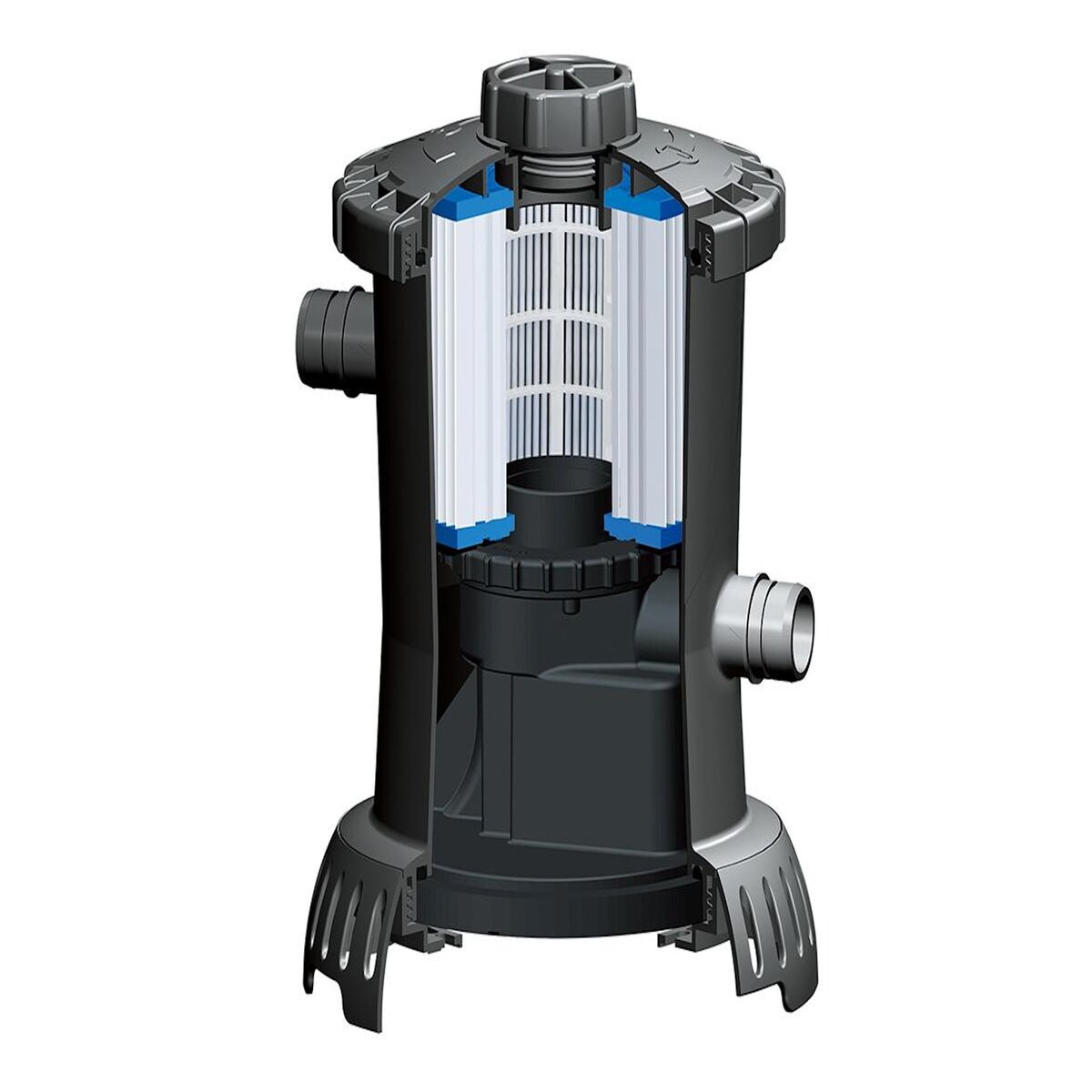 SUMMER WAVES Piscine tubulaire Active Frame Pool effet Chevron ovale 4,24 x 2,50 x 1,00 m - Summer Waves