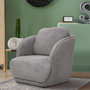 Voir la diapositive 4 : Paris Prix Fauteuil Tissu  Peau de Mouton  77cm Gris