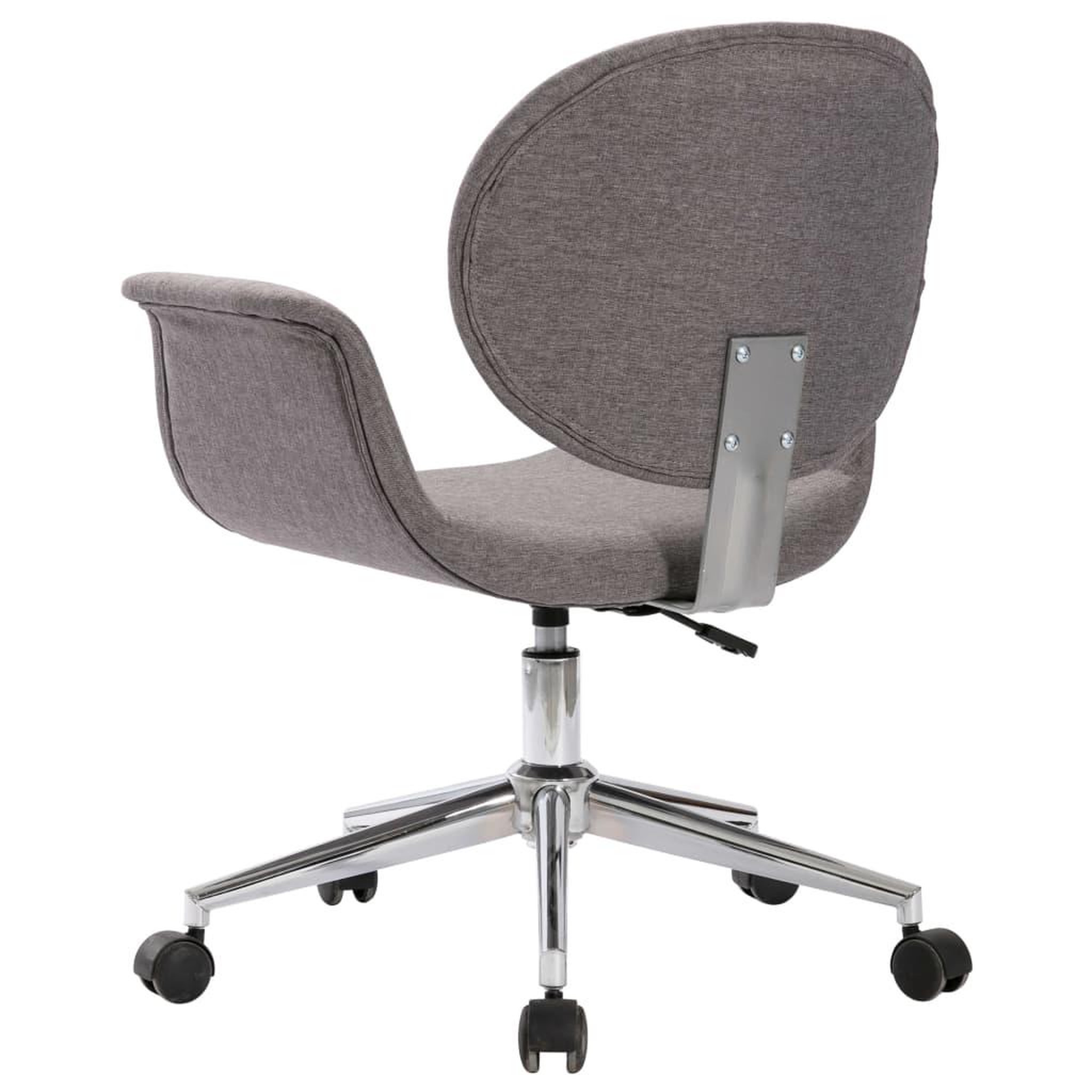 Voir la diapositive 5 : VIDAXL Chaise pivotante de bureau Gris Tissu