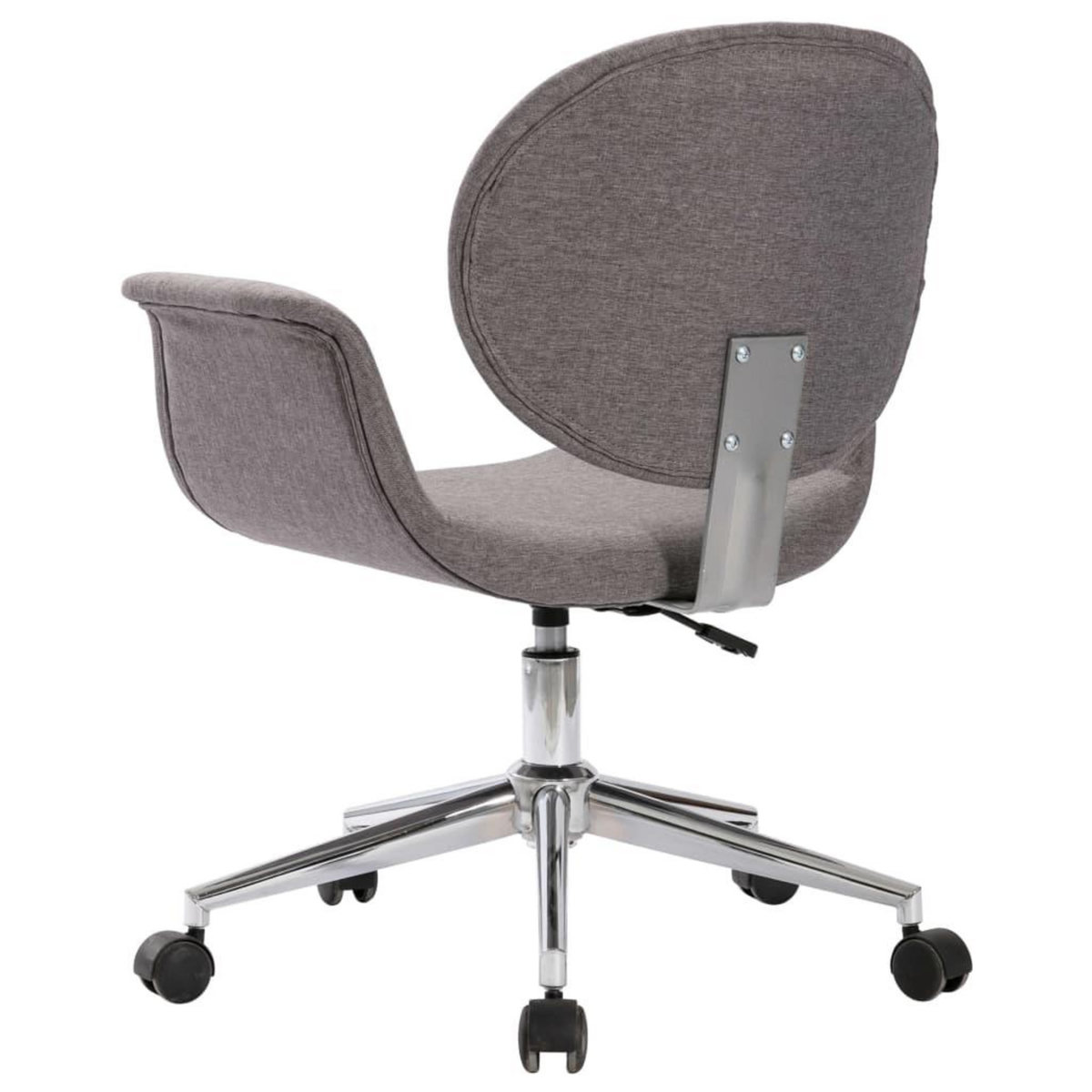 VIDAXL Chaise pivotante de bureau Gris Tissu