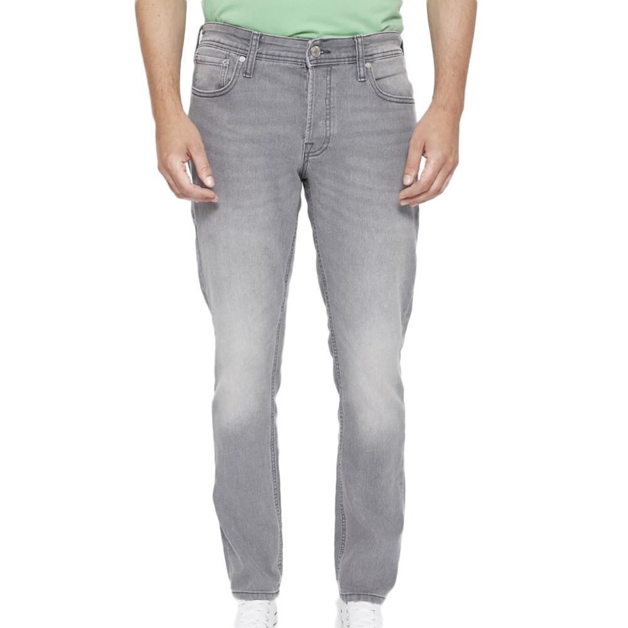 Voir la diapositive 2 : Jack & Jones Jean gris homme jack and jones glenn