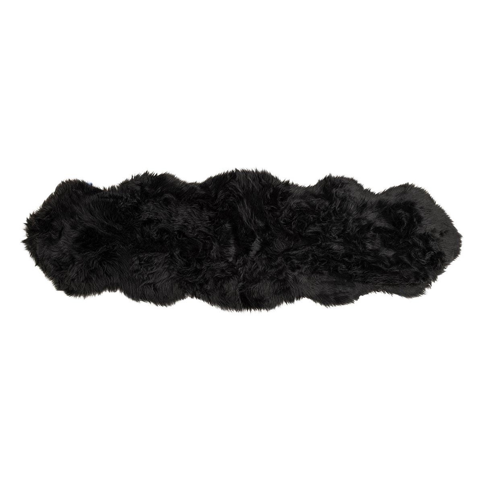 Paris Prix Tapis imitation fourrure  katy  55x180cm noir