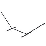 OUTSUNNY Support pied de hamac structure robuste métal époxy noir dim. 3,60L x 0,92l x 1,15H m