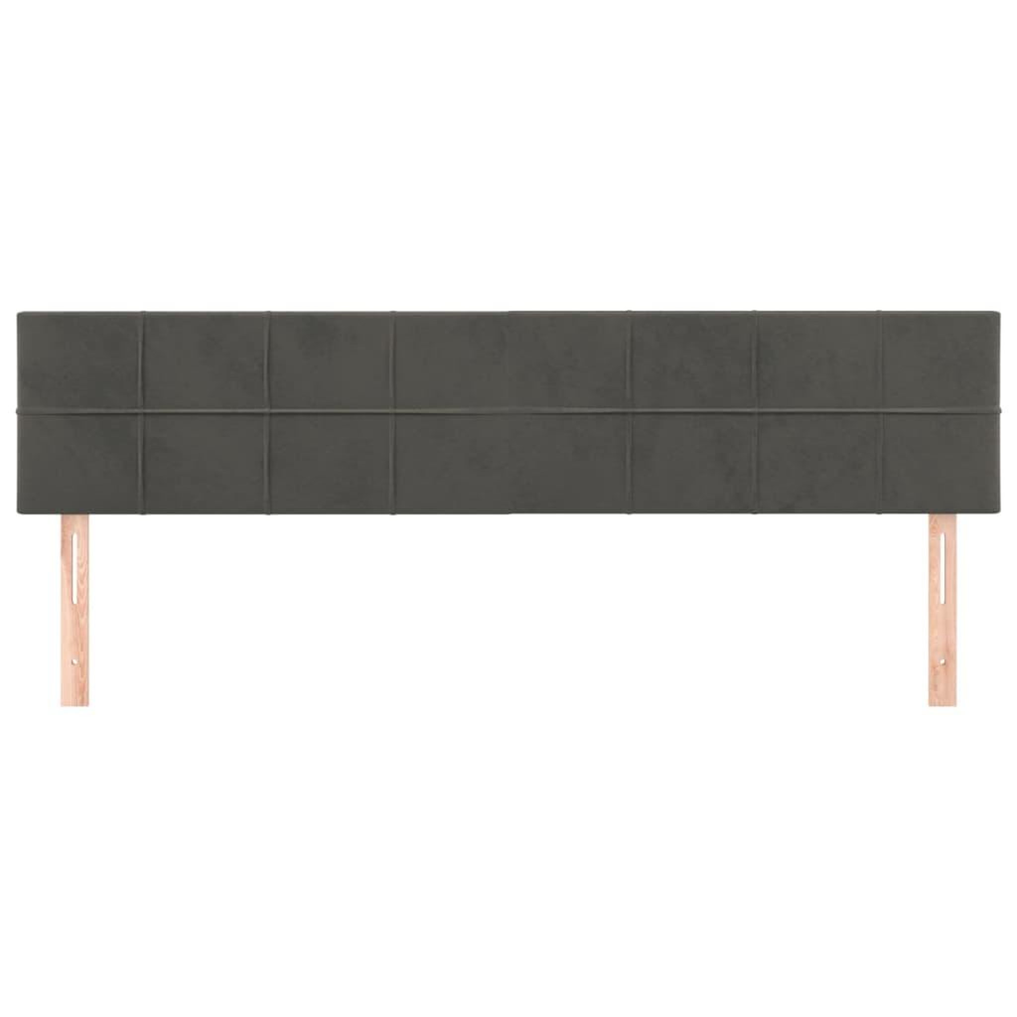Voir la diapositive 3 : VIDAXL Tetes de lit 2 pcs Gris fonce 100x5x78/88 cm Velours