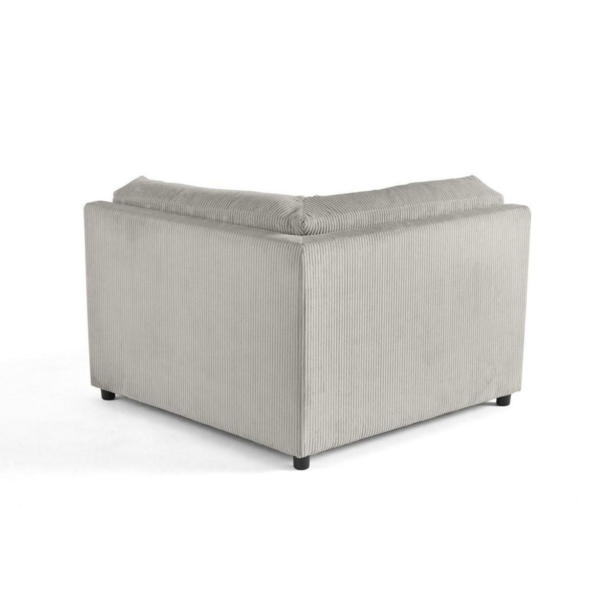 LISA DESIGN Garance - module d'assise d'angle réversible - en velours côtelé