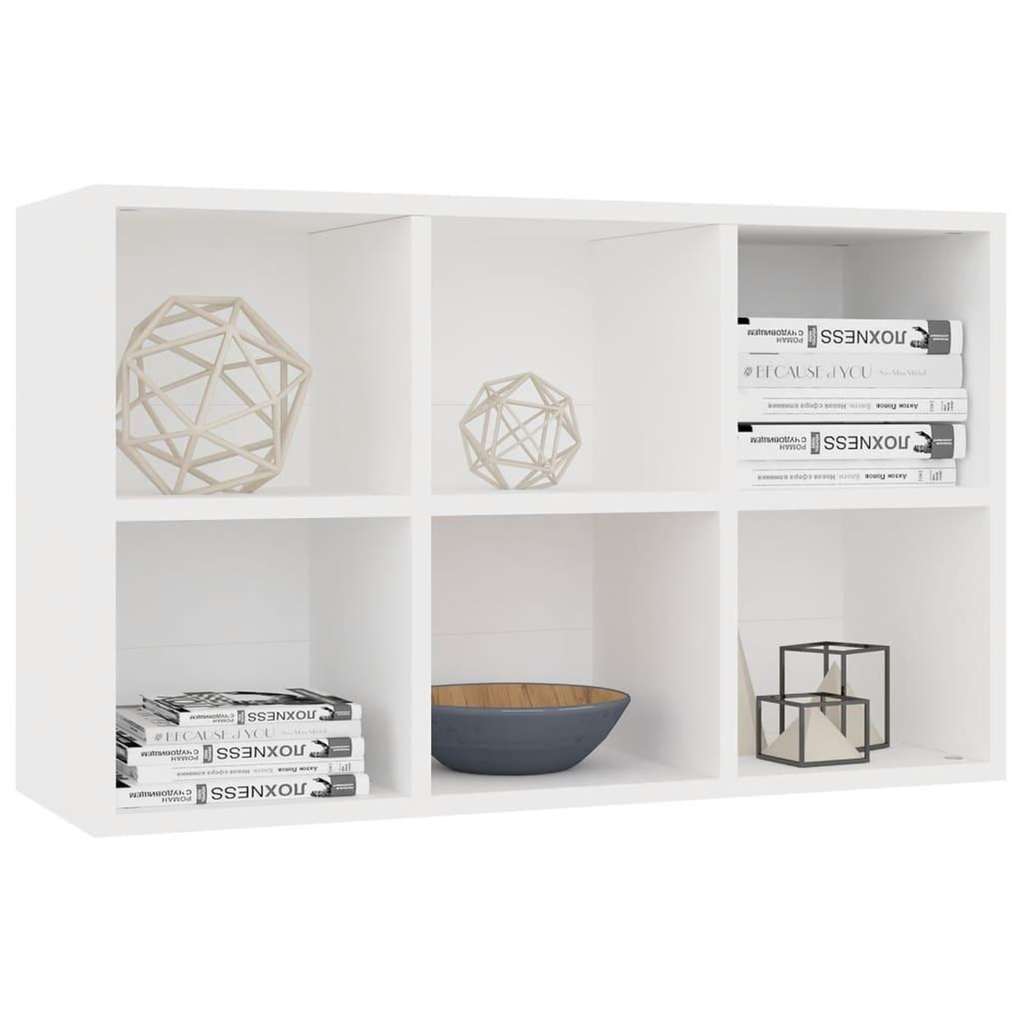 Voir la diapositive 5 : VIDAXL Bibliotheque/Buffet blanc 66x30x98 cm bois d'ingenierie