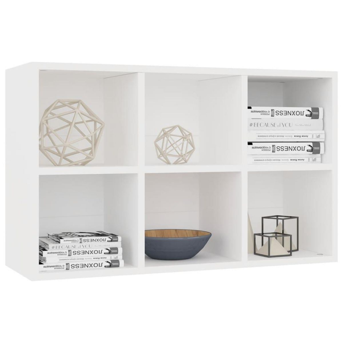 VIDAXL Bibliotheque/Buffet blanc 66x30x98 cm bois d'ingenierie