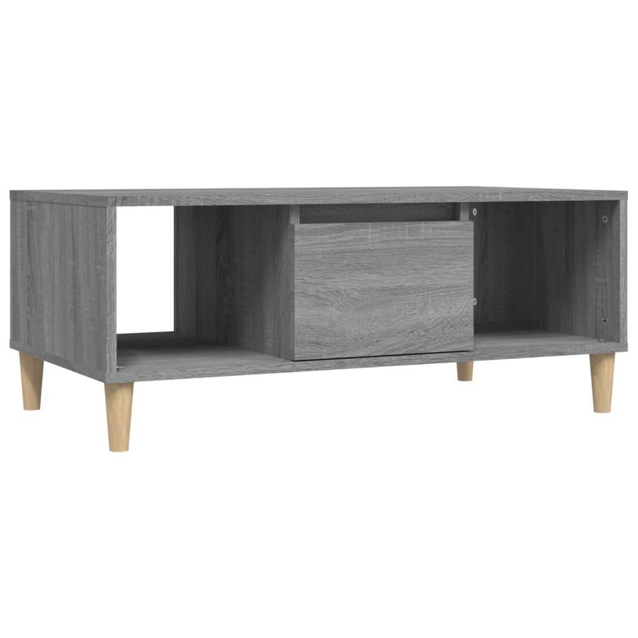 Voir la diapositive 2 : VIDAXL Table basse Sonoma gris 90x50x36,5 cm Bois d'ingenierie