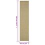 Voir la diapositive 6 : VIDAXL Tapis Sisal naturel 66x300 cm Vert