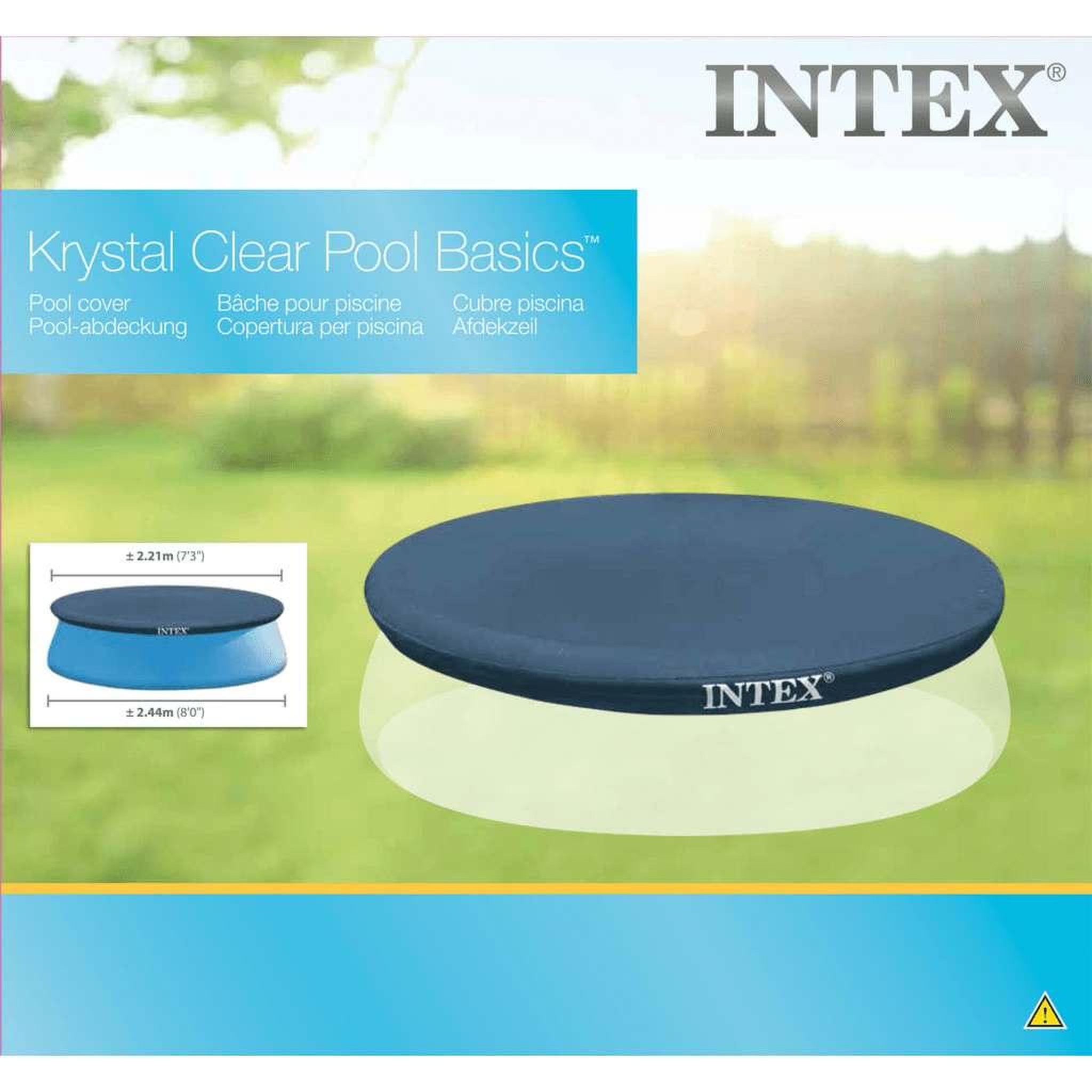 Voir la diapositive 3 : INTEX Intex Couverture de piscine ronde 244 cm 28020