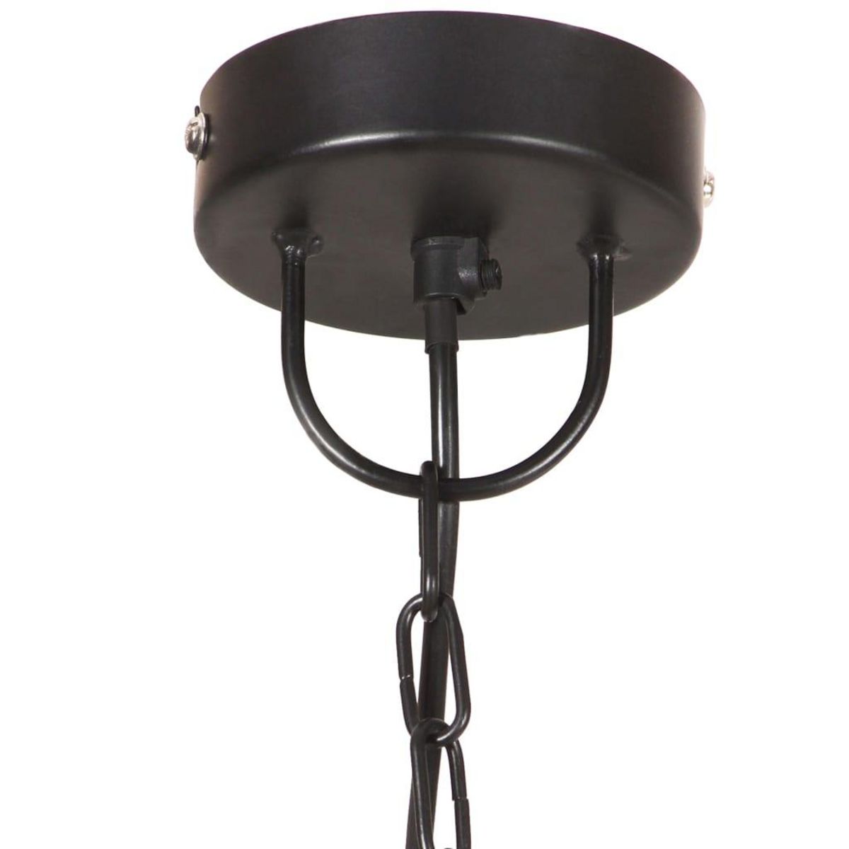 VIDAXL Lampe suspendue 25 W Noir Rond 48 cm E27
