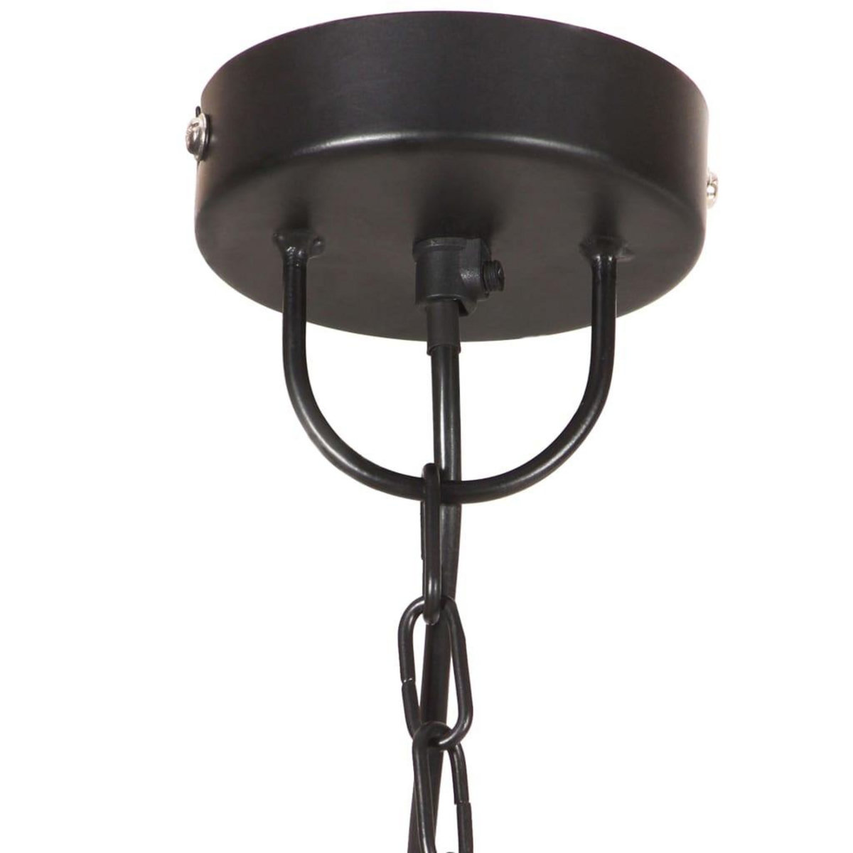 VIDAXL Lampe suspendue 25 W Noir Rond 48 cm E27