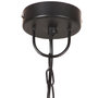 Voir la diapositive 5 : VIDAXL Lampe suspendue 25 W Noir Rond 48 cm E27