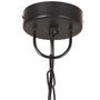 Voir la diapositive 5 : VIDAXL Lampe suspendue 25 W Noir Rond 48 cm E27