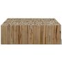 Voir la diapositive 2 : VIDAXL Table basse Teck veritable 90x50x30 cm