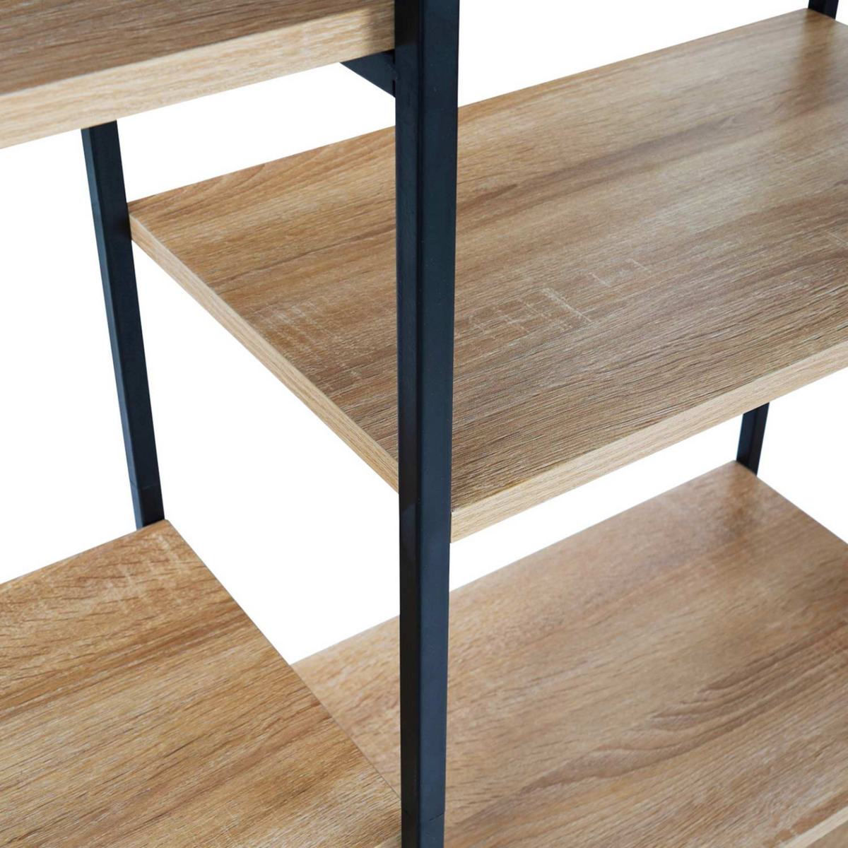 ID MARKET Étagère bibliothèque trio 5 niveaux DETROIT design industriel 170 cm