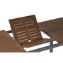 GARDENSTAR Table de jardin extensible 150/200x90cm aluminium bois SYDNEY