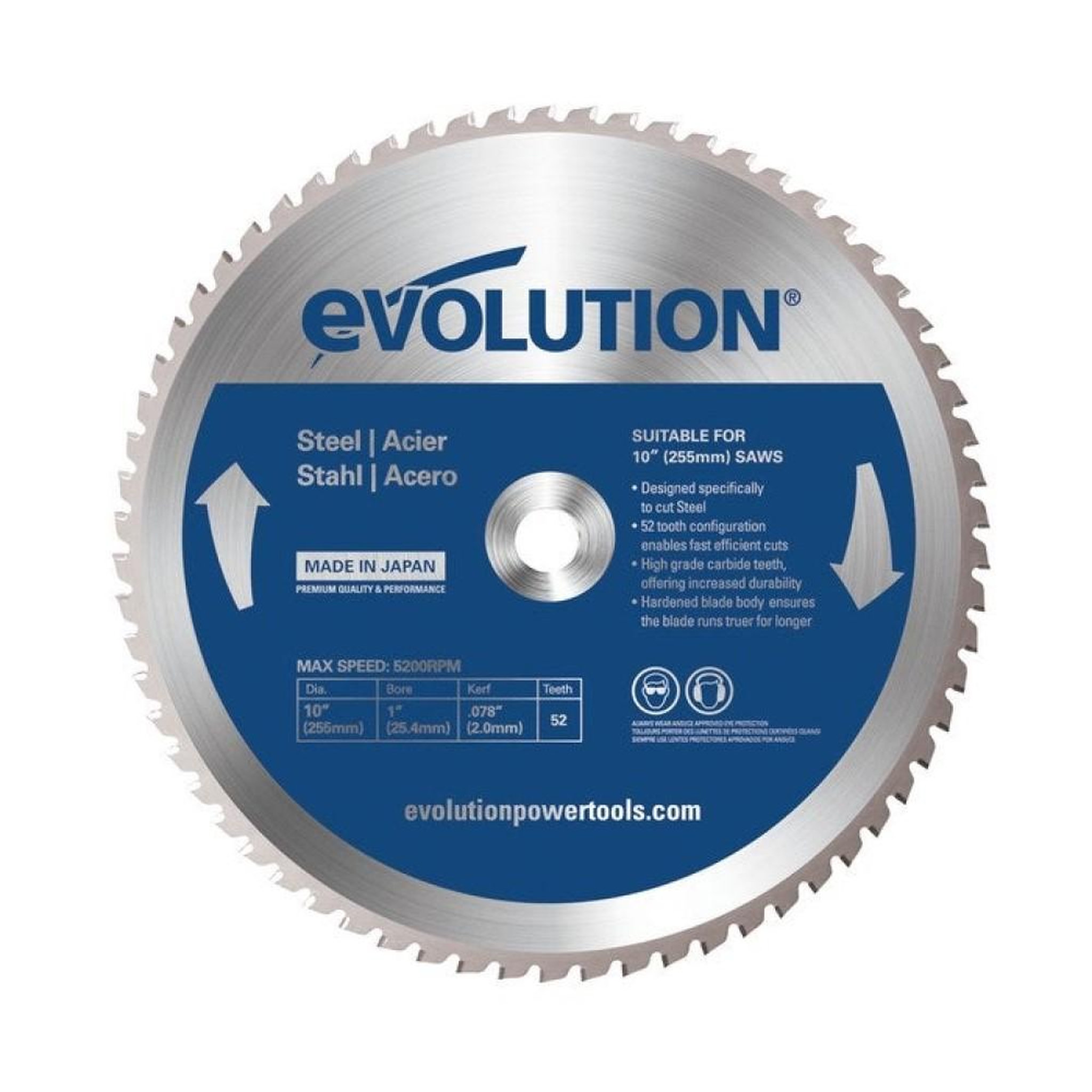 CENTRALE BRICO Lame en carbure pour acier D.255 mm