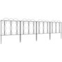 Voir la diapositive 1 : OUTSUNNY Lot de 4 clôtures de jardin décoratives en métal avec ornements - dim. totales 252L x 62H cm - noir