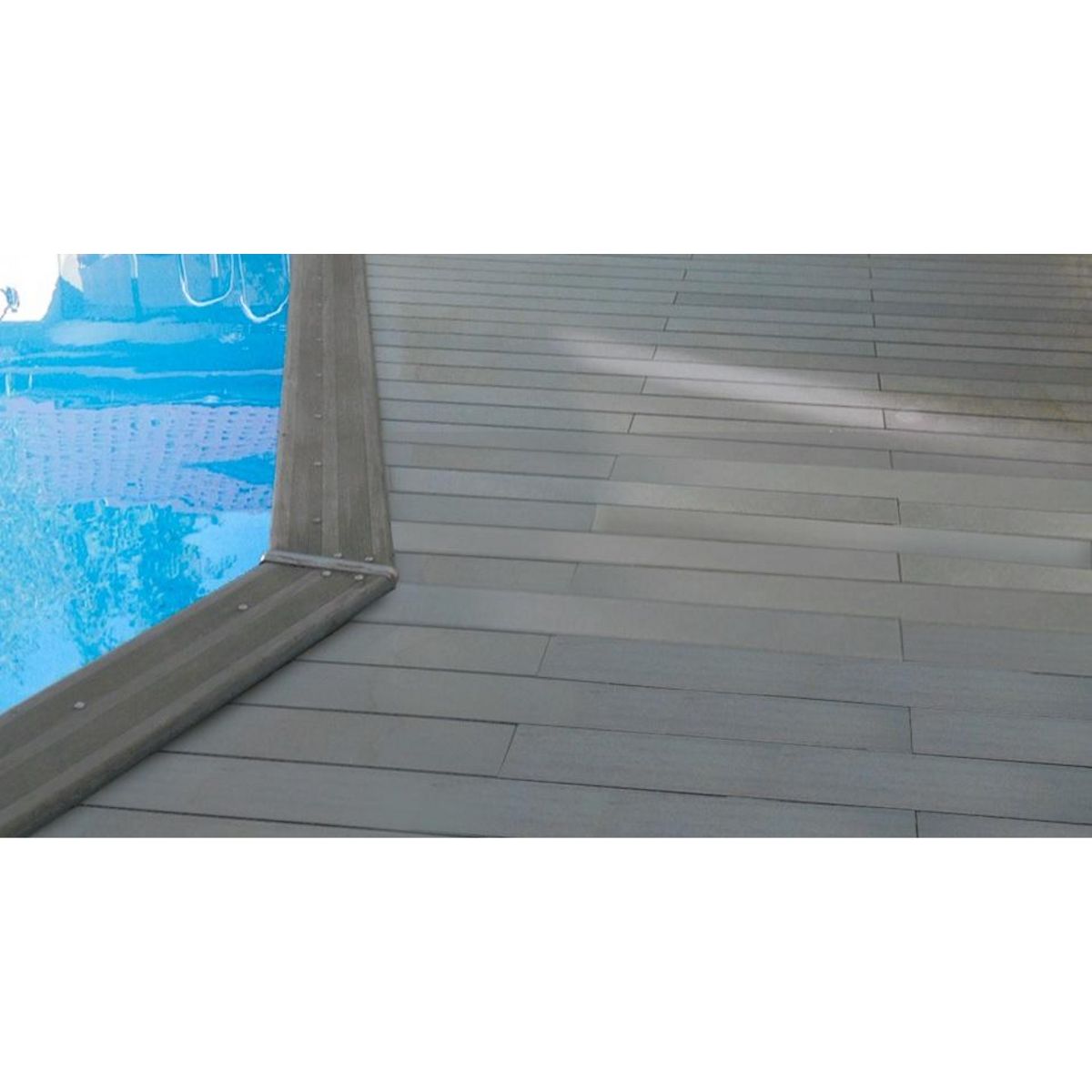 GREEN OUTSIDE Pack Lames de terrasse alvéolaire Gris