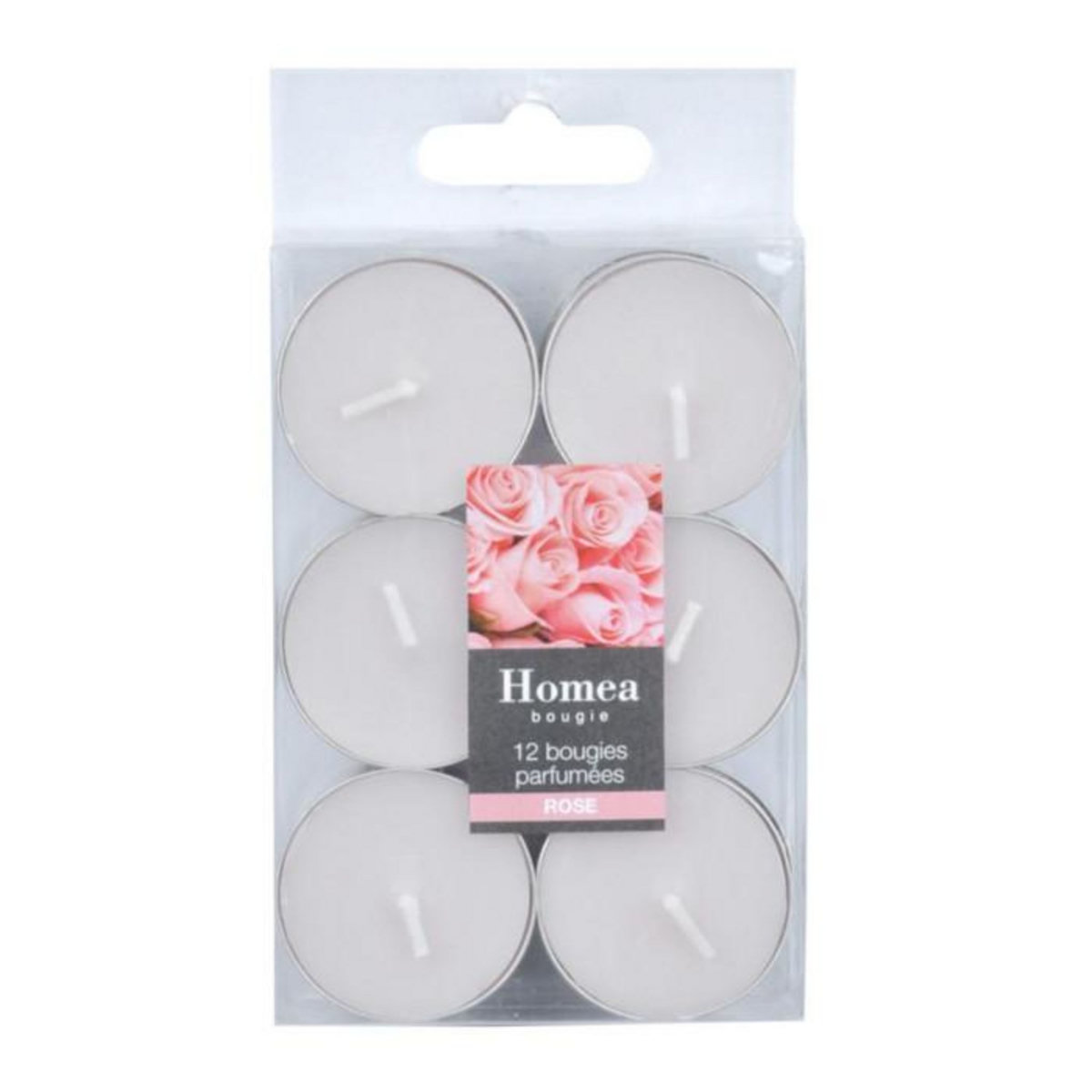 Paris Prix Lot de 12 Bougies Chauffe-Plat  Essentiel  3,5cm Rose