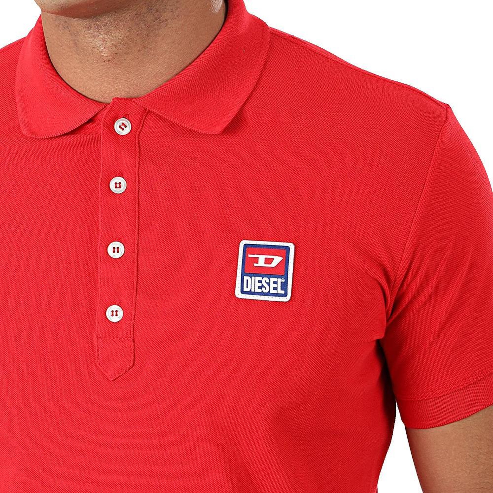 Voir la diapositive 2 : DIESEL Polo Rouge Homme Diesel T-Smith