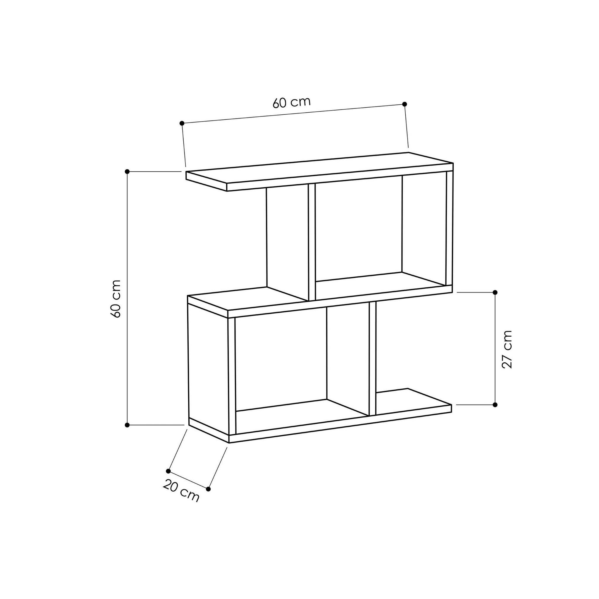 Voir la diapositive 4 : Habitat et Jardin Table d'appoint en bois  mania  - 60 x 20 x 60 cm - chêne